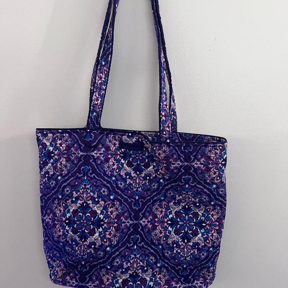 Vera Bradley Handbags - Vera Bradley Blue and Purple Patterned Tote